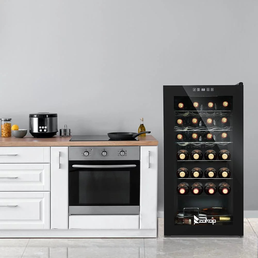 28 Bottle Compressor Wine Cooler, Black K6239