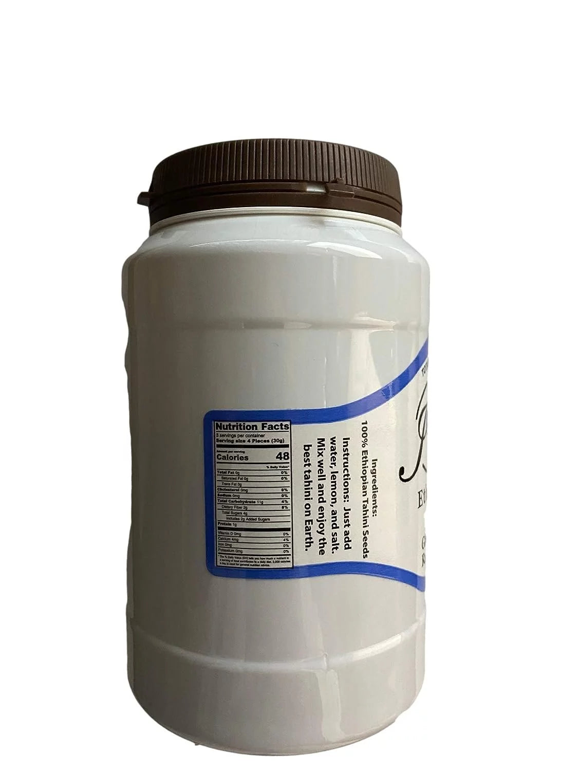 100% Natural Ethiopian Tahini 16 oz Plastic Jar Pack of 3 C20744