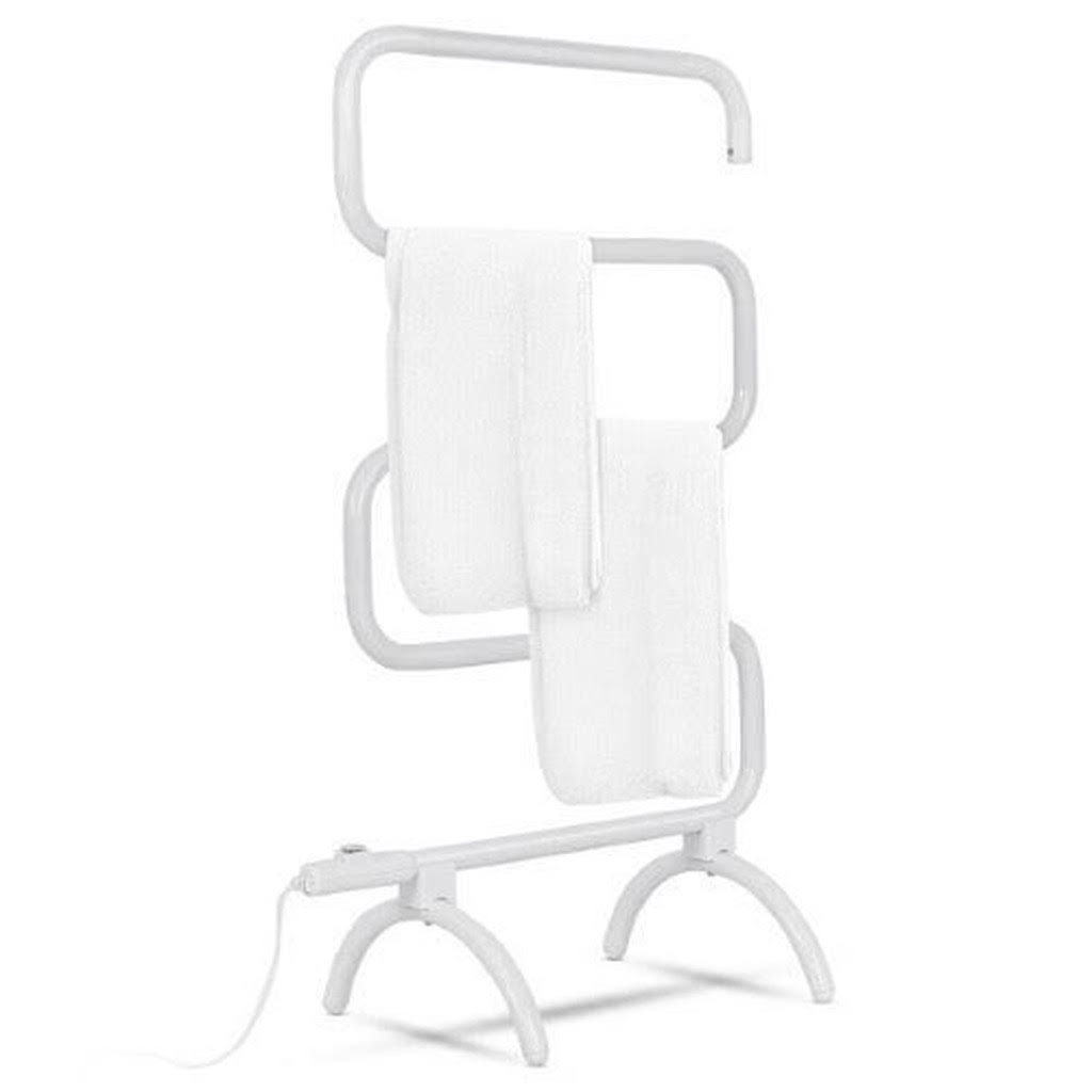 100W Electric Towel Warmer Drying Rack White K574281