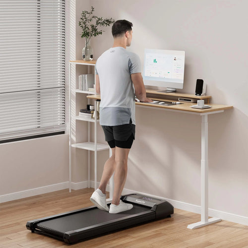 0.6-3.8MPH Walking Pad Treadmill with Remote Control Black R314935