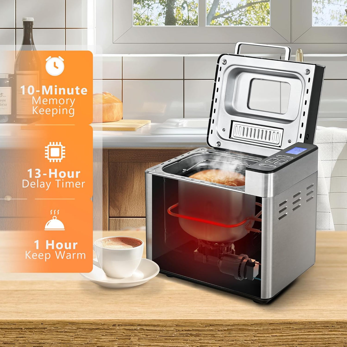 2LB Stainless Steel Bread Maker Machine G666