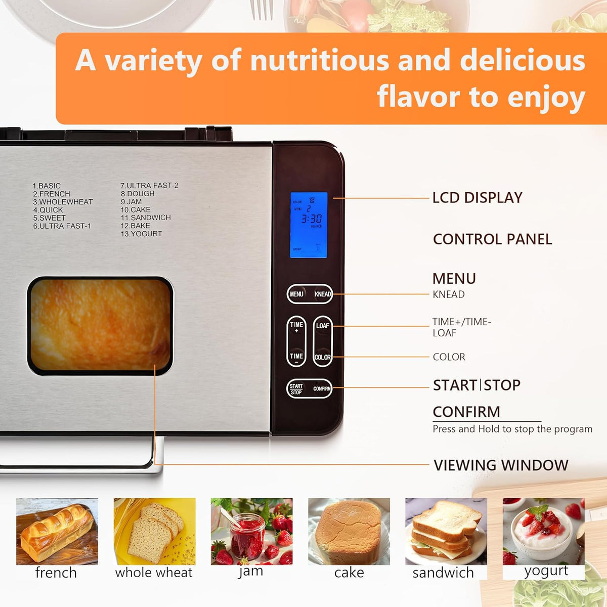 2LB Stainless Steel Bread Maker Machine G666