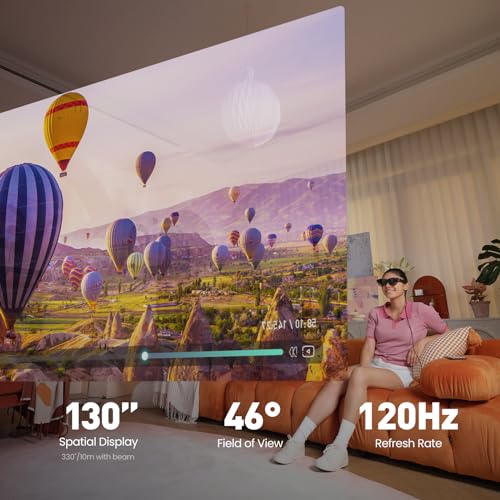 130" 120Hz 1080P Wearable Display AR Glasses U350005
