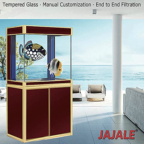 Aquarium Fish Tank LED Light Pump Freshwater Filter Fishtank Stand Bundle Ultra Clear Tempered Glass P558625