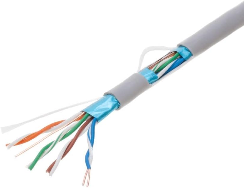 1000ft Blue Cat5e 24AWG Shielded Cable R7096