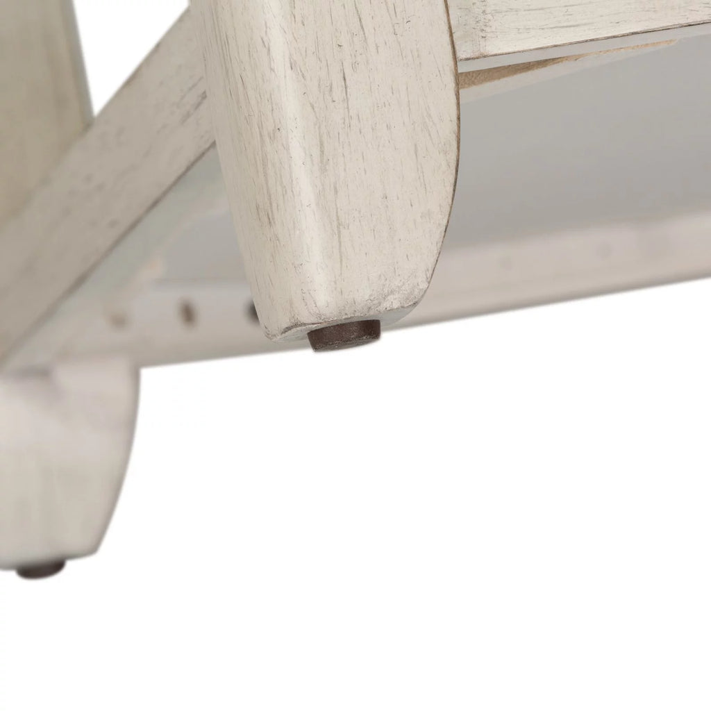White End Table with Basket I908