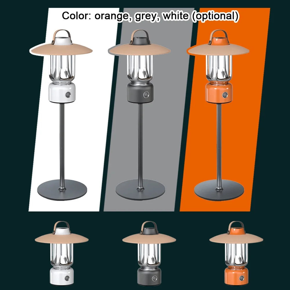 Retro USB Rechargeable LED Camping Lantern A7188