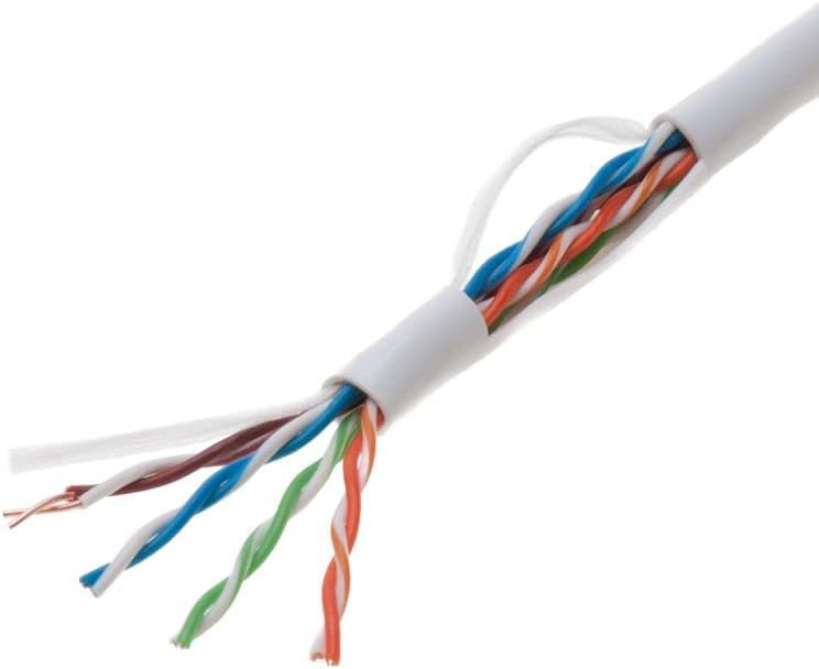 1000ft Blue Cat5e 24AWG Shielded Cable R7096