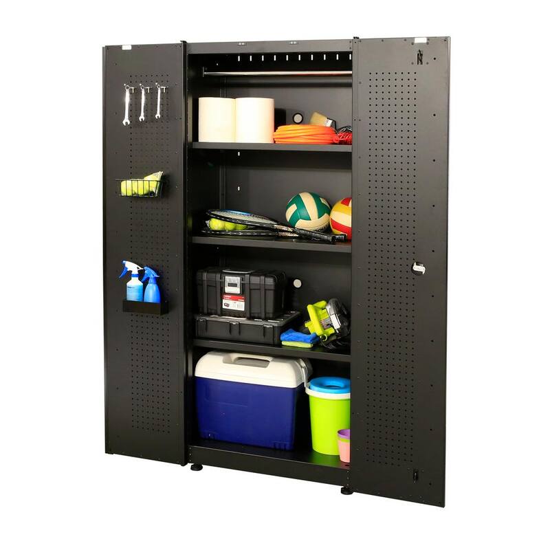 10-Piece Welded Steel Garage Storage System in Black C793