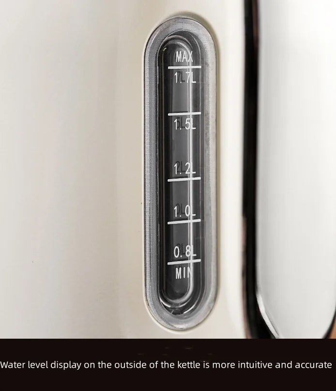 1.7L Stainless Steel Kettle with Temperature Gauge W63113