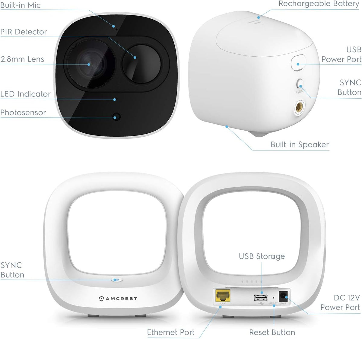 1080P Wireless Outdoor Security Camera System I681168