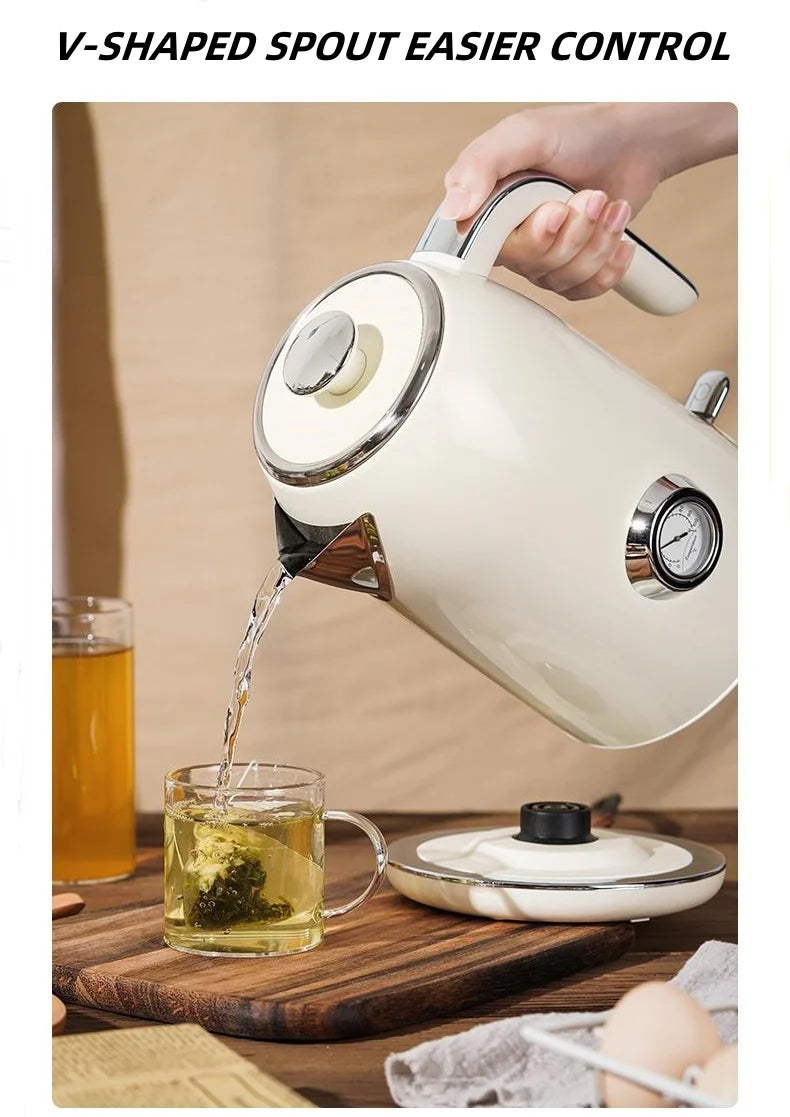 1.7L Stainless Steel Kettle with Temperature Gauge W63113