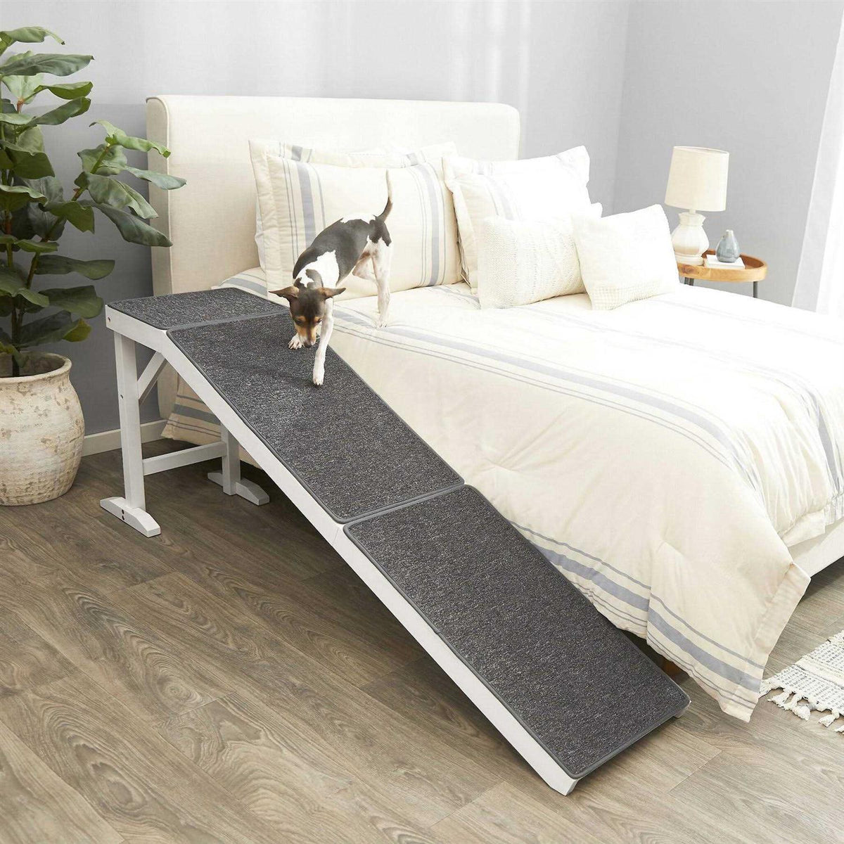 Wooden Carpeted Cat Dog Ramp Q3240