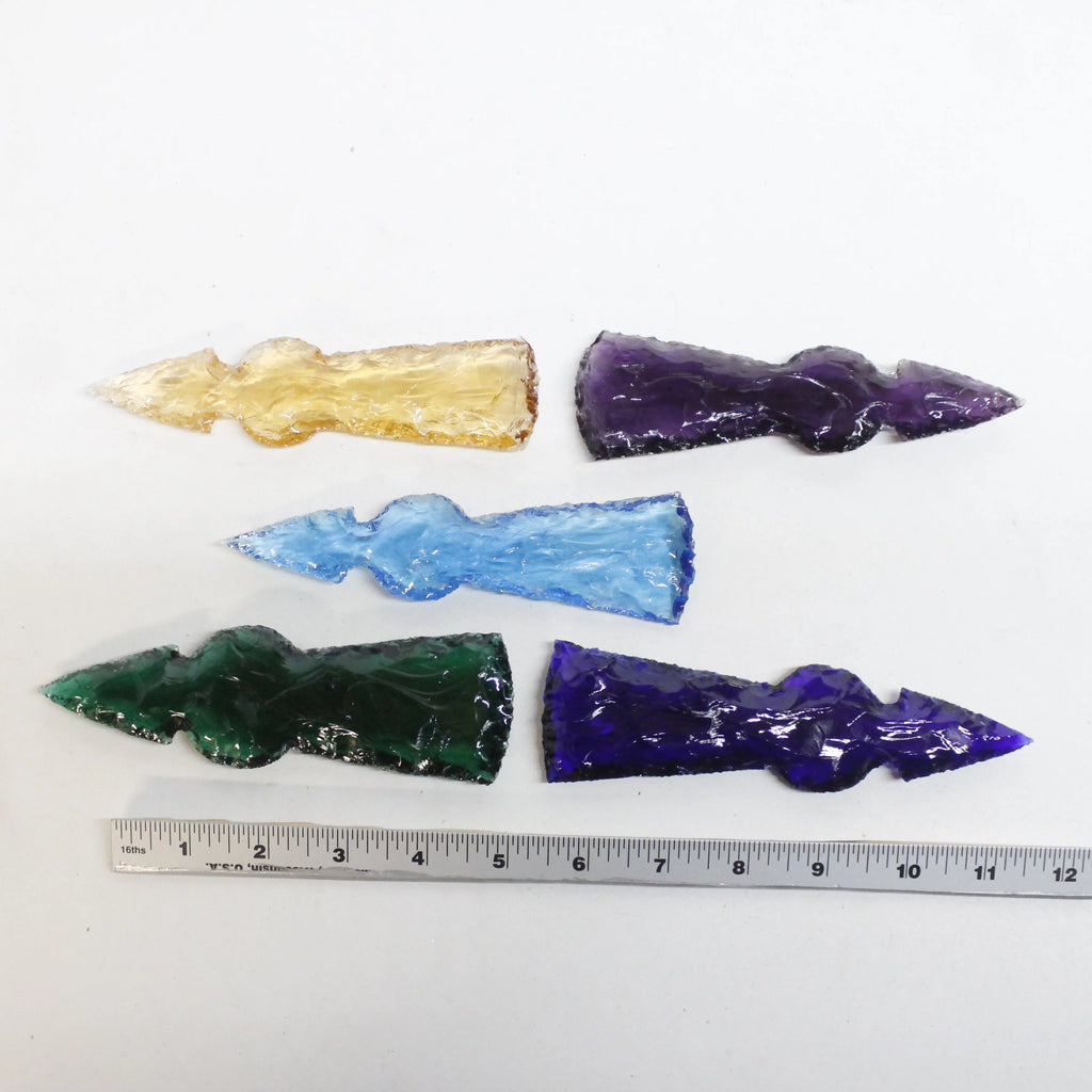 Glass Ornamental Tomahawk Heads Q12122