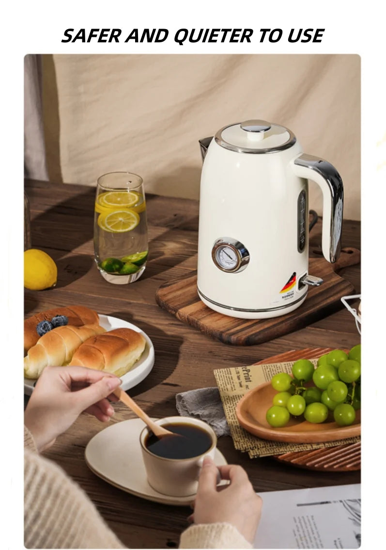 1.7L Stainless Steel Kettle with Temperature Gauge W63113