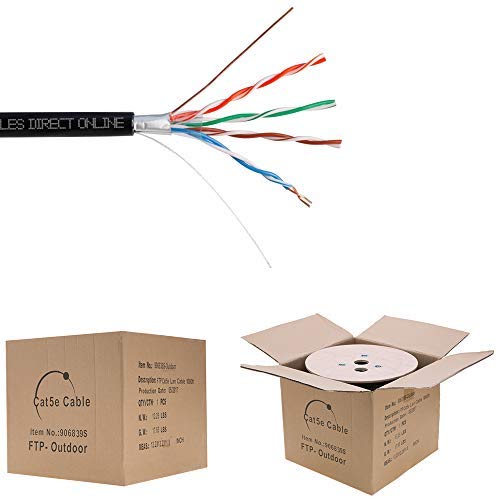 1000FT CAT5e UTP Outdoor 24 AWG Cable Y673