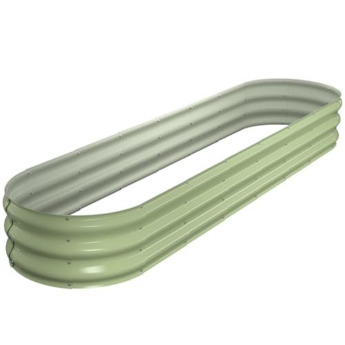 4x2x1 ft Galvanized Metal Raised Garden Bed Kit K3568