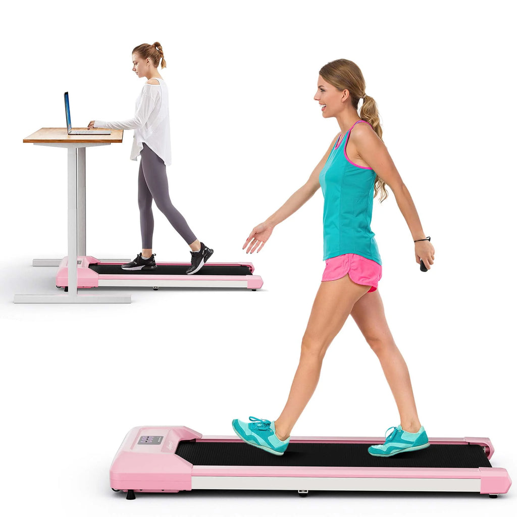 0.6-3.8MPH Walking Pad Treadmill with Remote Control Black R314935