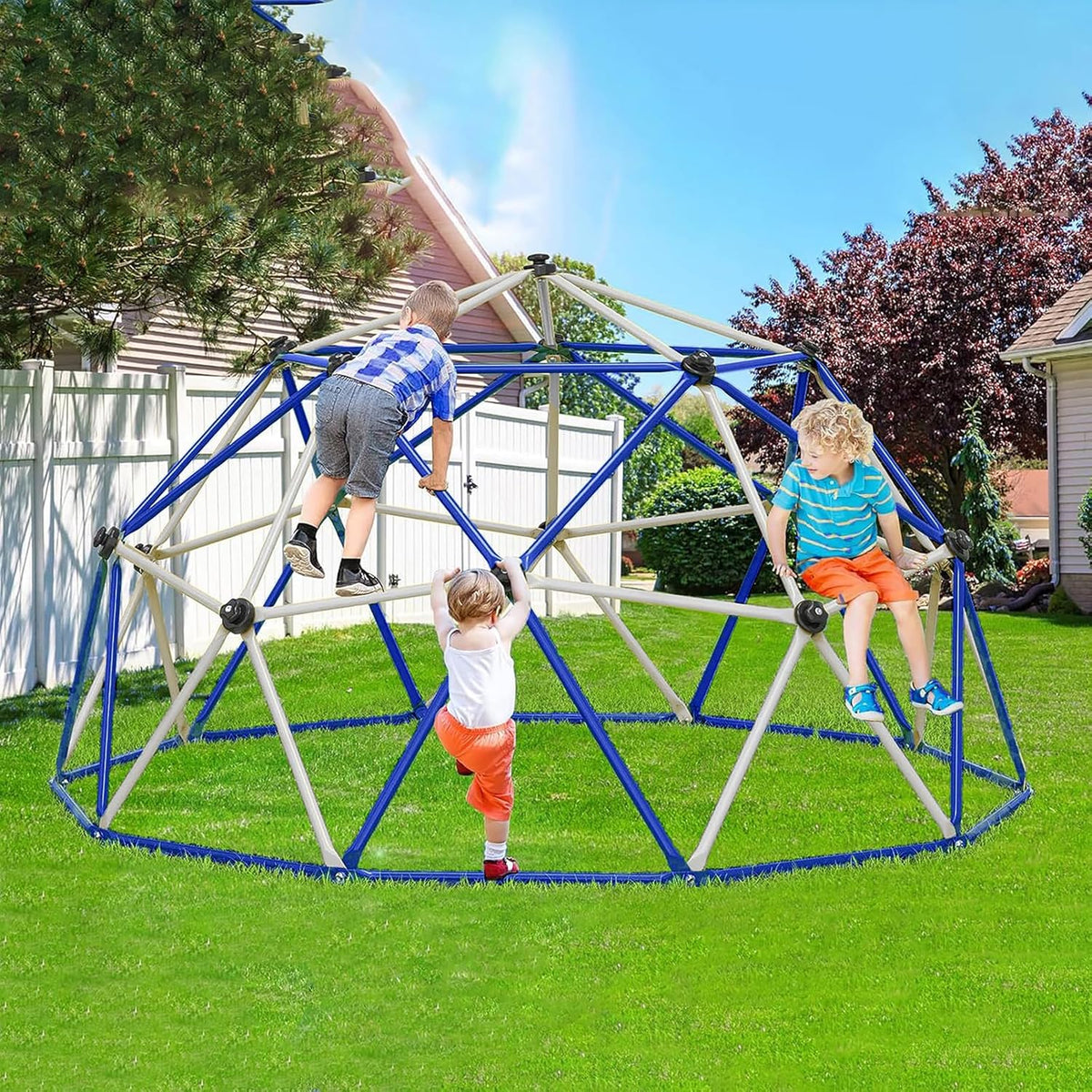 10ft Climbing Dome Jungle Gym with Hammock Y4161