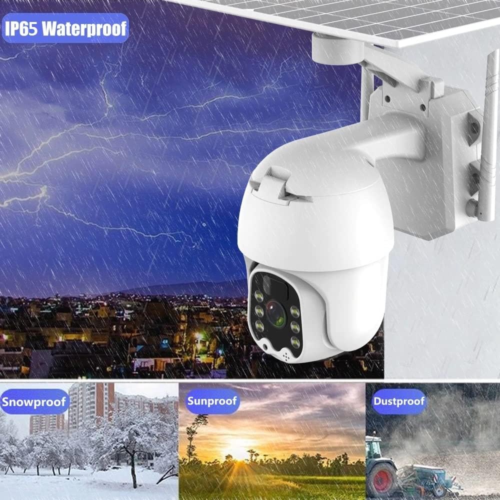 1080p Waterproof Solar Battery WiFi PTZ Camera K913278