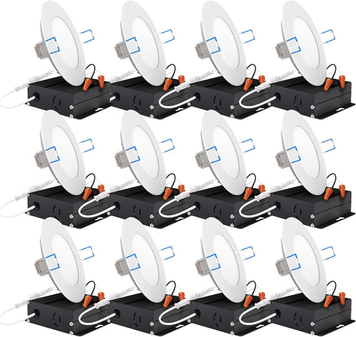 12 Pack 4 Inch Ultra Thin LED Recessed Ceiling Lights I663945