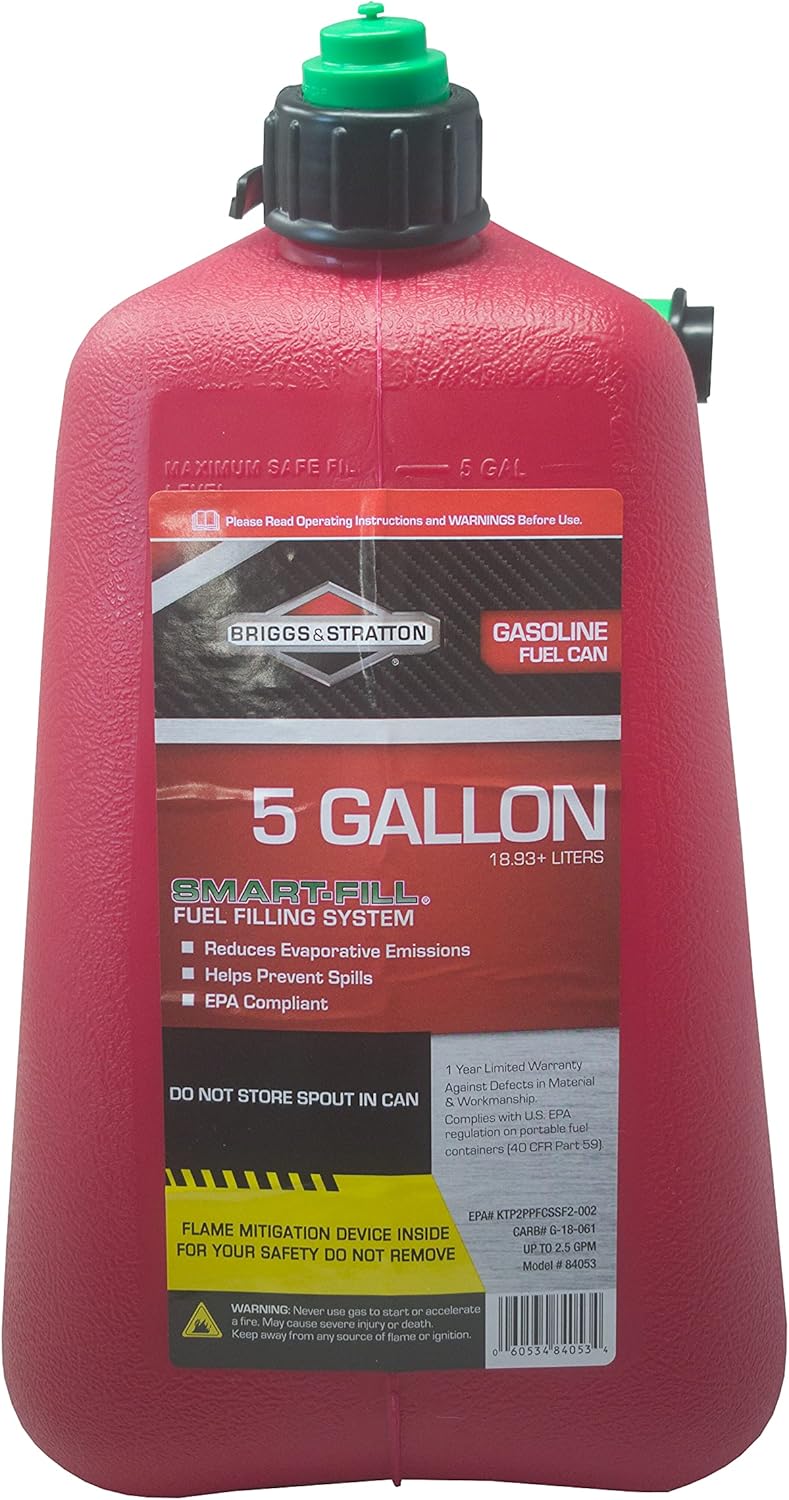 Red Five Gallon Gas Can B19484