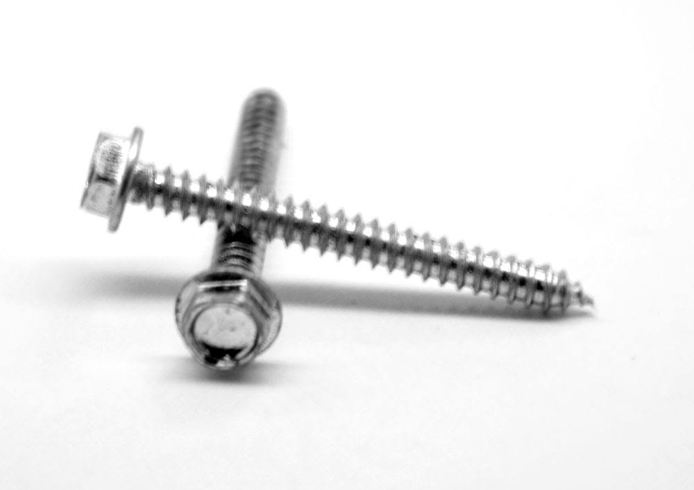 #14-10 x 3 1/2 Sheet Metal Screw Hex Washer Head Zinc Plated V32648