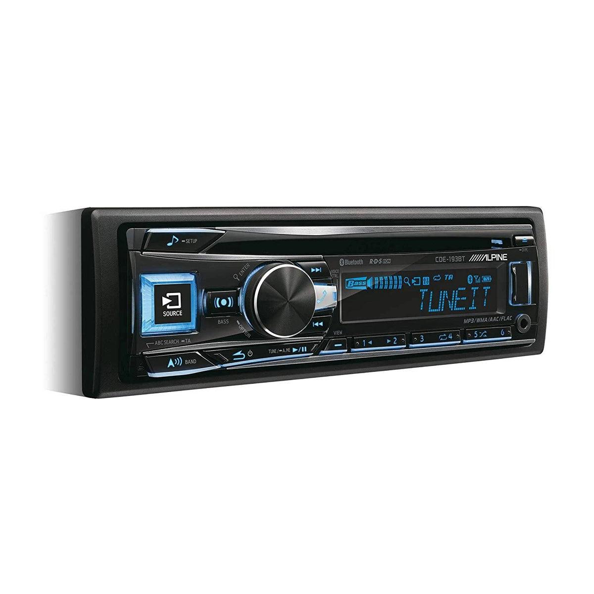 1 DIN CD and Bluetooth Car Radio B8254