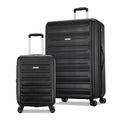 Hardshell Luggage Set 2 Piece Set 20/28" Spinner Wheels Expandable Black V55757