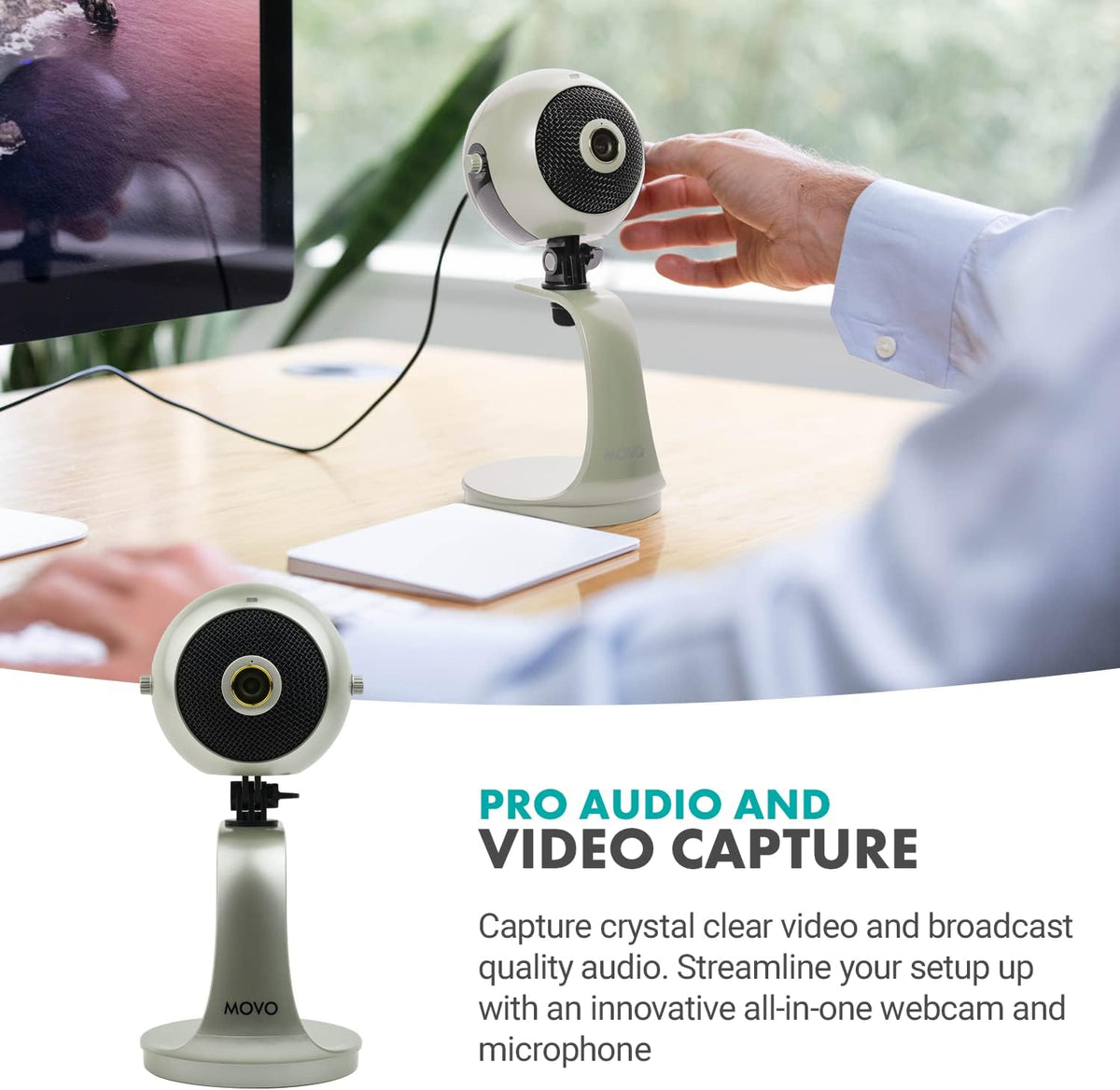 1080p HD Webcam and Condenser Microphone F62340