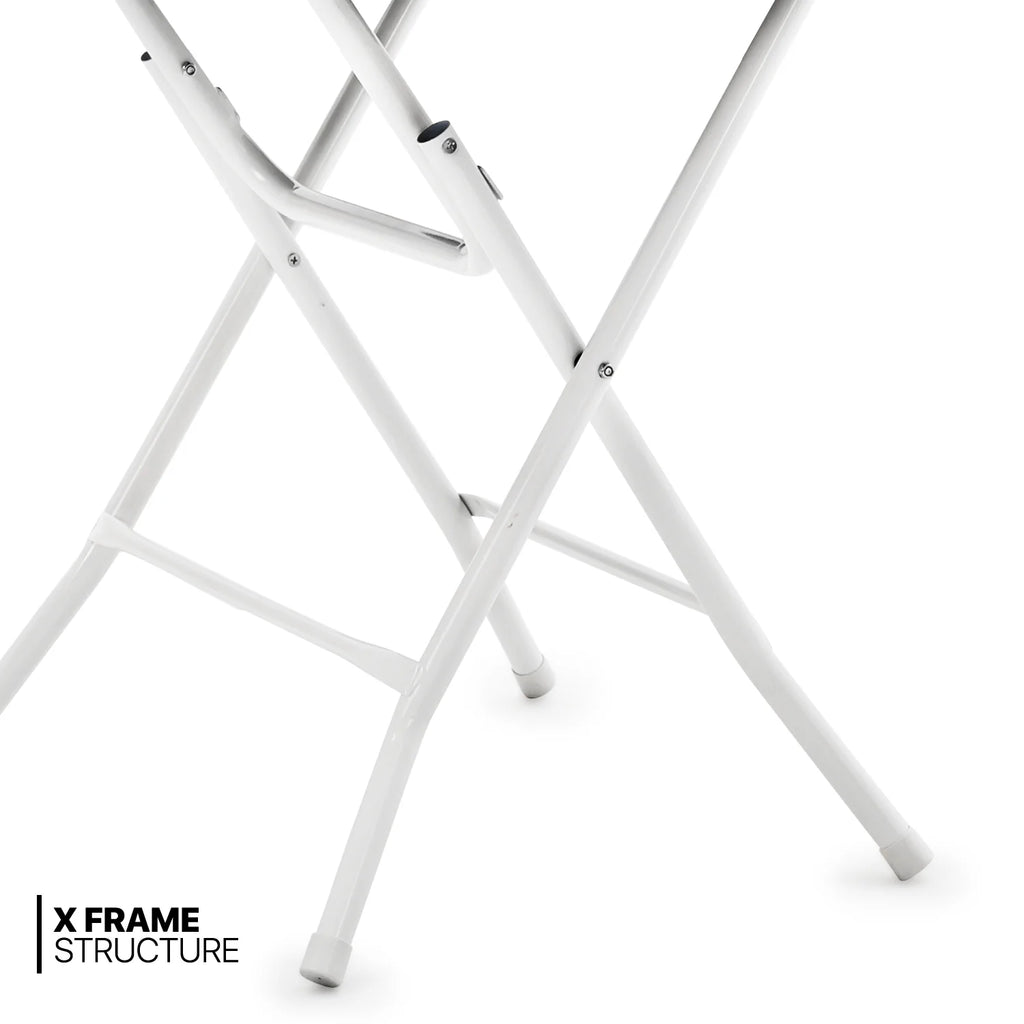 10 Pack 2.6Ft White Round Folding Table N309