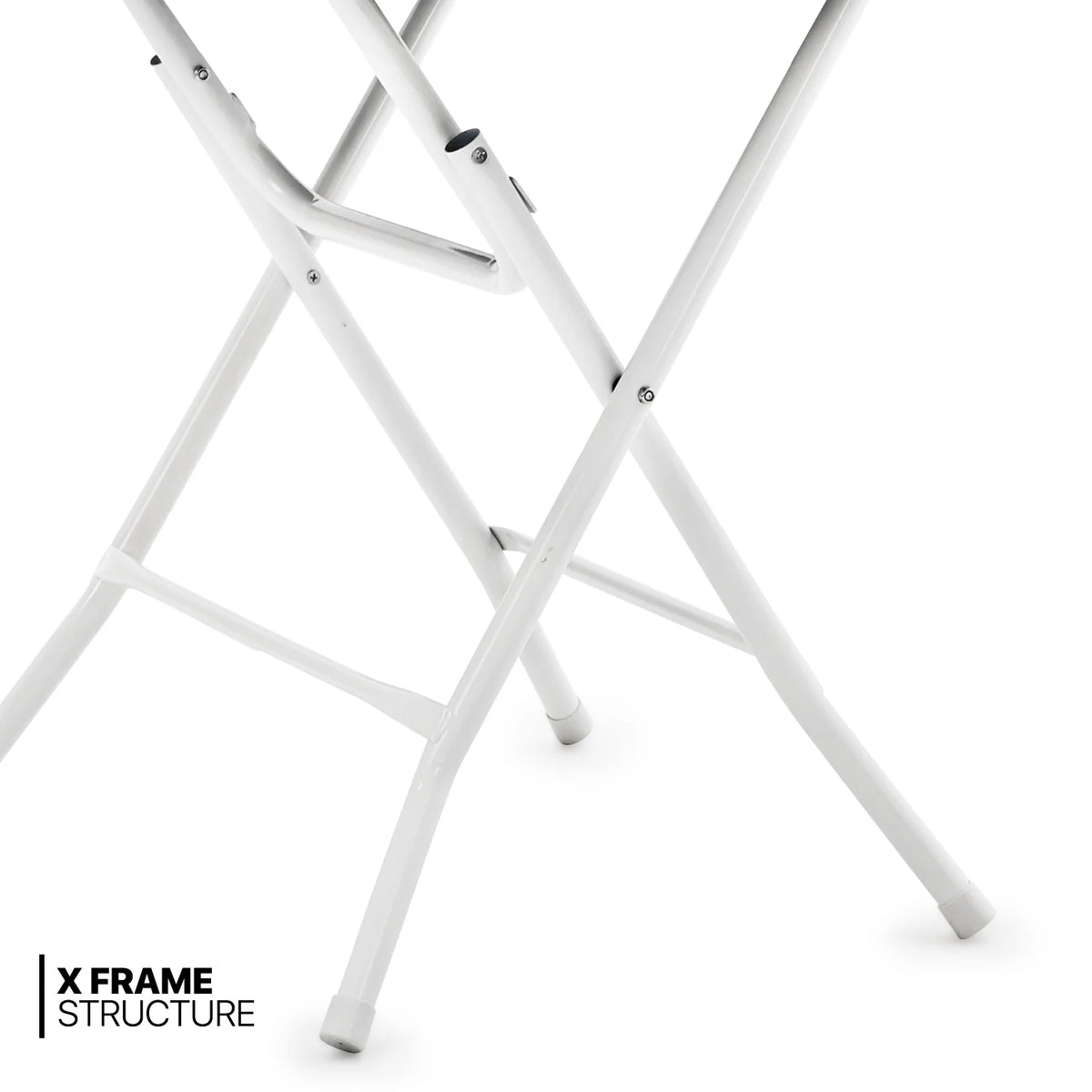 10 Pack 2.6Ft White Round Folding Table N309