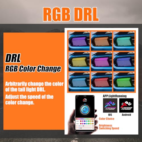 RGB LED Tail Light Assembly with Sequential Turn Signal O958702