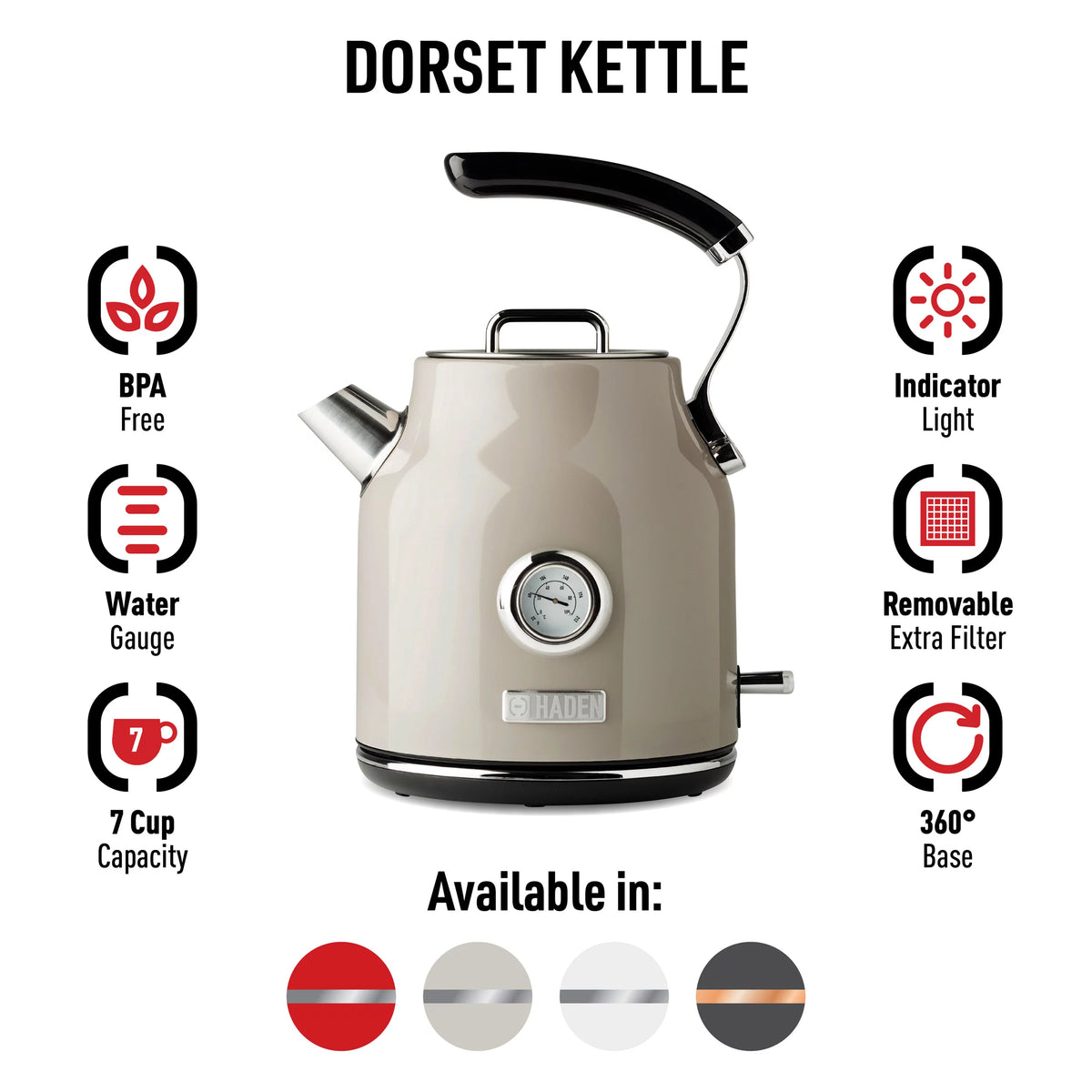 1.7 Liter Stainless Steel Electric Kettle X5607