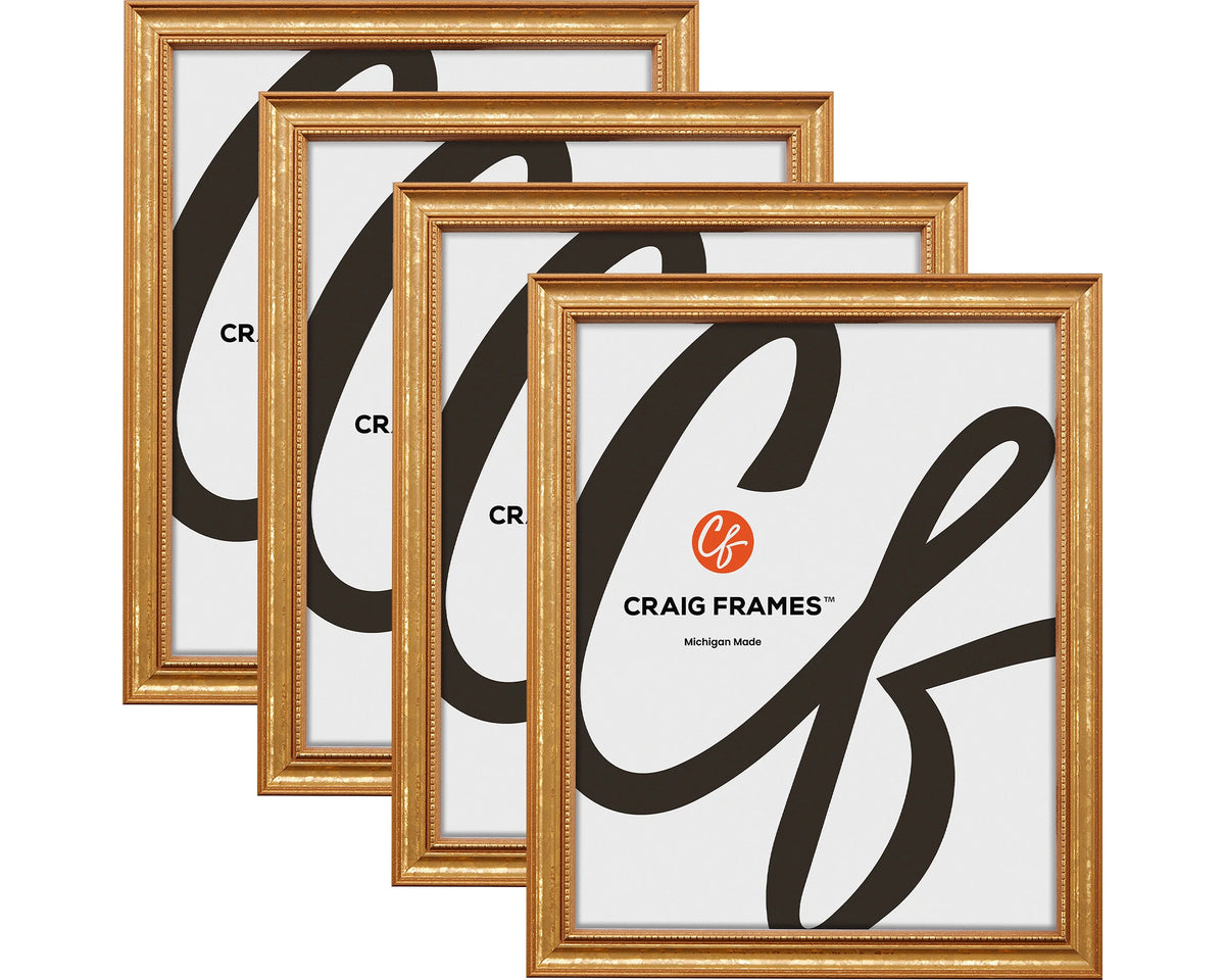 10x11 Ornate Gold Picture Frame Set of 4 K48672