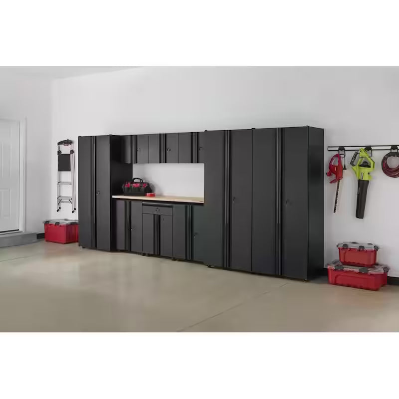 10-Piece Welded Steel Garage Storage System in Black C793