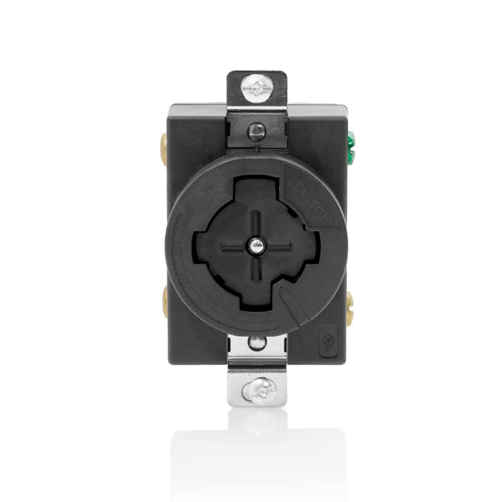 Leviton 20403-L Eb Receptacle Single 3P4W Noncsa 30A 600VAC 20A250VDC W582