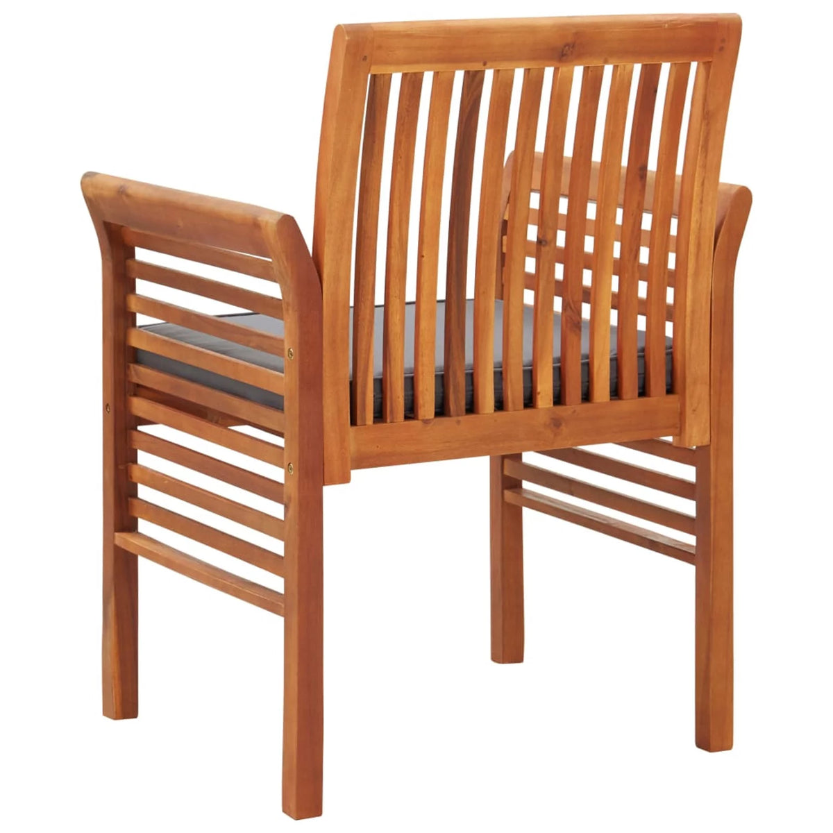 Patio Dining Chairs with Cushions 4 pcs Solid Wood Acacia I5826