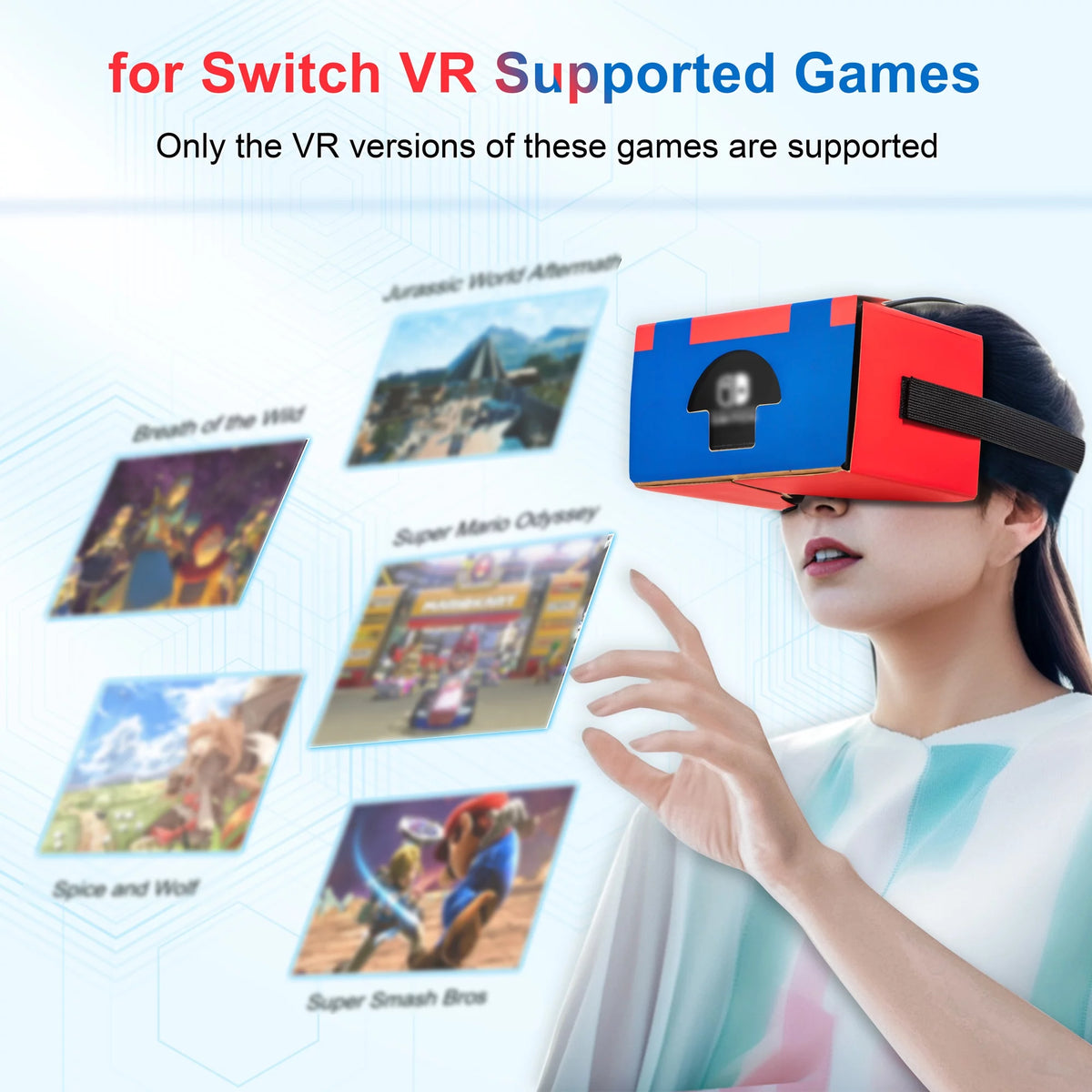 Cardboard VR Headset with 3D Optical Lenses U2213
