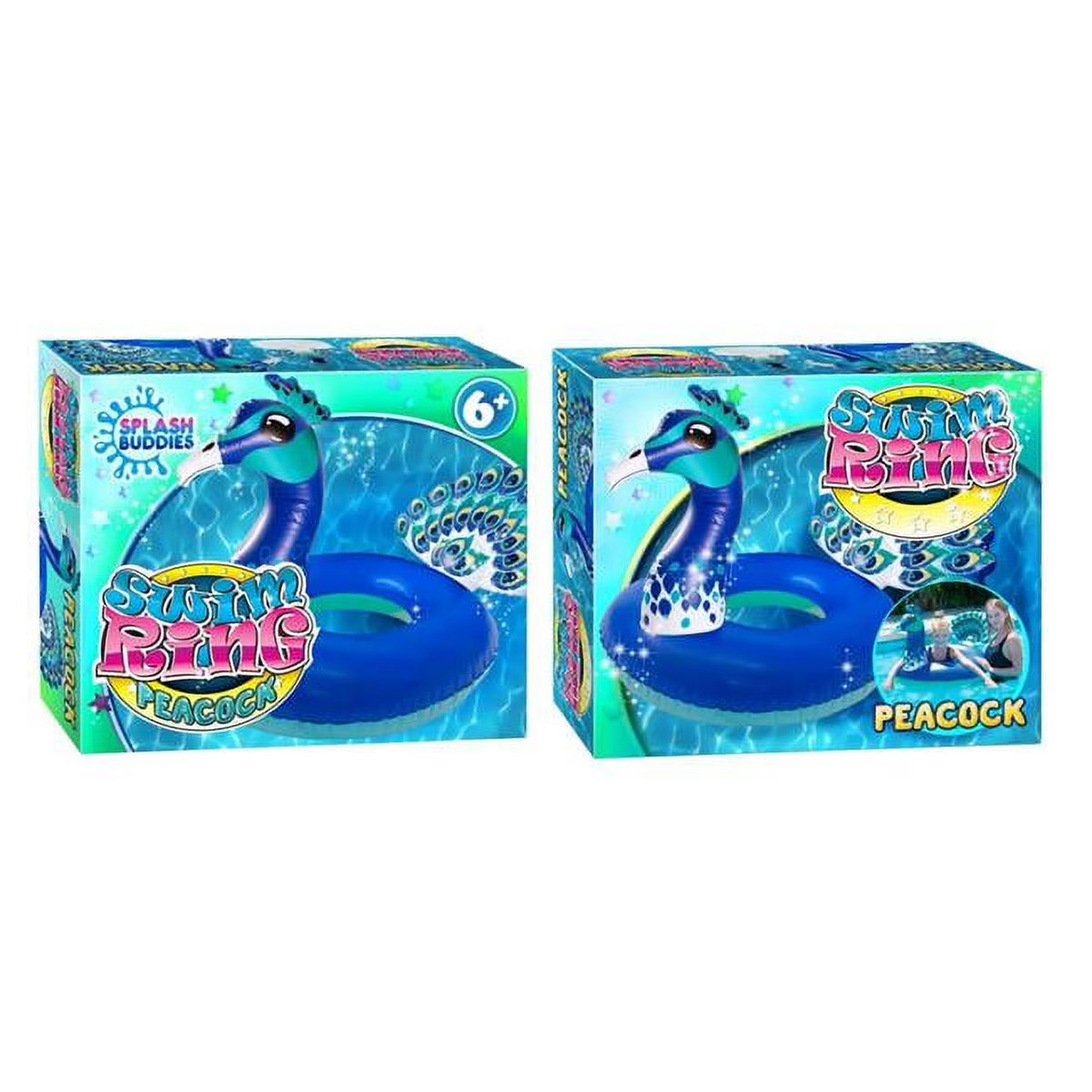 Inflatable Peacock Pool Float Ring L42970
