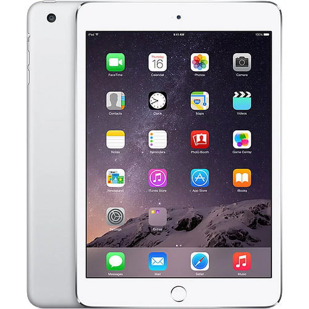 Restored Apple iPad mini 3 64GB Wi-Fi, Silver (Refurbished) V18748