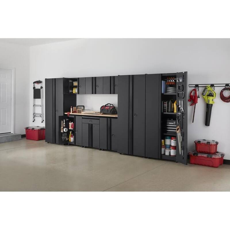 10-Piece Welded Steel Garage Storage System in Black C793