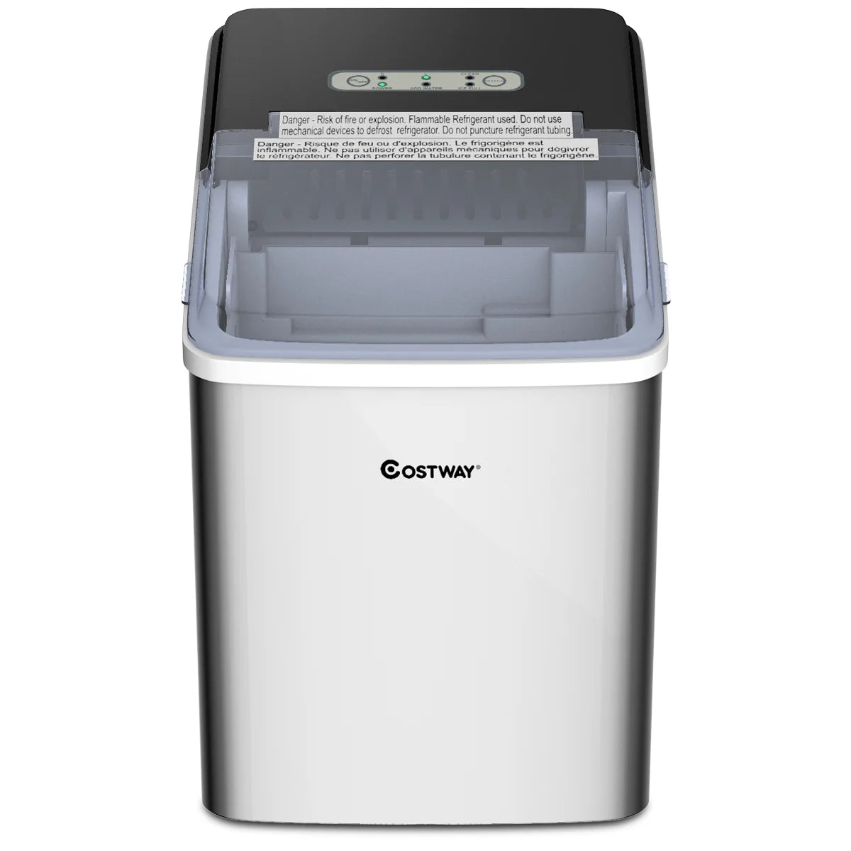 Stainless Steel Countertop Ice Maker with Scoop B746926
